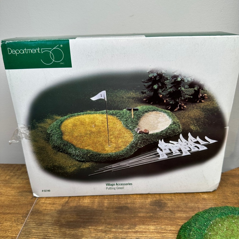 Department 56 Village Accessories Putting Green Golf Course Miniature 52740 Box - Picture 5 of 8